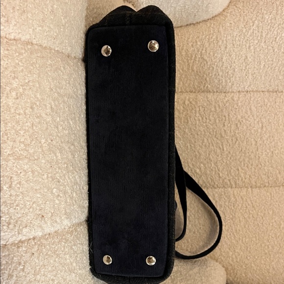 Unique Dark Navy Blue Plaid Women's Shoulder Bag - Picture 8 of 11